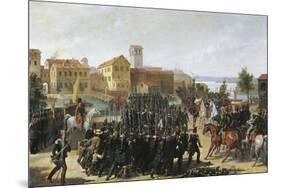 First War of Independence, the Taking of Peschiera, May 30, 1848-Luigi Morgari-Mounted Giclee Print