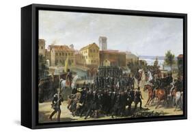 First War of Independence, the Taking of Peschiera, May 30, 1848-Luigi Morgari-Framed Stretched Canvas