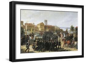 First War of Independence, the Taking of Peschiera, May 30, 1848-Luigi Morgari-Framed Giclee Print