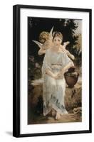 First Whisper Of Love-William Adolphe Bouguereau-Framed Premium Giclee Print