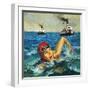 First Woman to Swim the Channel: Gertrude Ederle-English School-Framed Giclee Print