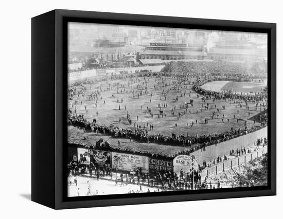 First World Series Game-null-Framed Stretched Canvas