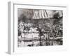 First World War (1914-1918). French Army Crosses the River Isere on Improvised Gateways-Prisma Archivo-Framed Photographic Print