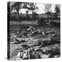 First World War Battlefield Scene, C1914-C1918-null-Stretched Canvas