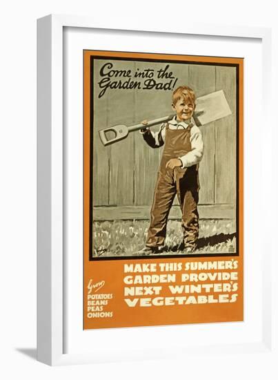 First World War Farming, C.1915 (Poster)-Joseph Ernest Sampson-Framed Giclee Print