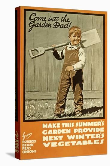 First World War Farming, C.1915 (Poster)-Joseph Ernest Sampson-Stretched Canvas