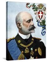 First World War: “” Portrait of Admiral Tommaso Di Savoia-Genova, Duke of Genes (1854-1931) and Lie-Tancredi Scarpelli-Stretched Canvas