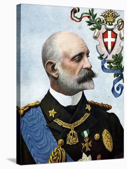 First World War: “” Portrait of Admiral Tommaso Di Savoia-Genova, Duke of Genes (1854-1931) and Lie-Tancredi Scarpelli-Stretched Canvas