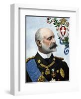 First World War: “” Portrait of Admiral Tommaso Di Savoia-Genova, Duke of Genes (1854-1931) and Lie-Tancredi Scarpelli-Framed Giclee Print