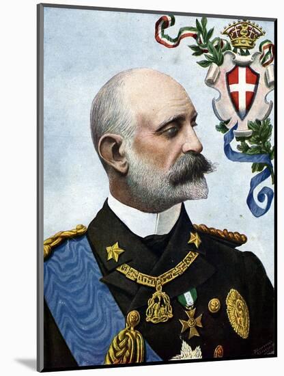 First World War: “” Portrait of Admiral Tommaso Di Savoia-Genova, Duke of Genes (1854-1931) and Lie-Tancredi Scarpelli-Mounted Giclee Print