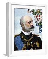 First World War: “” Portrait of Admiral Tommaso Di Savoia-Genova, Duke of Genes (1854-1931) and Lie-Tancredi Scarpelli-Framed Giclee Print