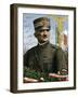 First World War: Portrait of General Armando Diaz (1861-1928) Chief of Staff of the Italian Army” (-Tancredi Scarpelli-Framed Giclee Print