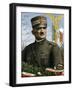 First World War: Portrait of General Armando Diaz (1861-1928) Chief of Staff of the Italian Army” (-Tancredi Scarpelli-Framed Giclee Print