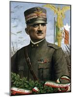 First World War: Portrait of General Armando Diaz (1861-1928) Chief of Staff of the Italian Army” (-Tancredi Scarpelli-Mounted Giclee Print