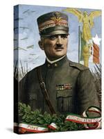 First World War: Portrait of General Armando Diaz (1861-1928) Chief of Staff of the Italian Army” (-Tancredi Scarpelli-Stretched Canvas