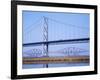 Firth of Forth Bridges, 1964 Road Suspension Bridge, 1890 Rail Bridge, Scotland, UK-Anthony Waltham-Framed Photographic Print