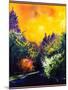 Firtrees and sun-Pol Ledent-Mounted Art Print