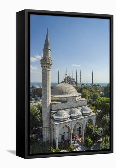 Firuz Aga Mosque and Sultan Ahamet Camii (Blue Mosque)-Guido Cozzi-Framed Stretched Canvas