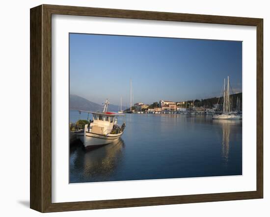 Fiscardo Harbour, Kefalonia, Ionian Islands, Greek Islands, Greece, Europe-Mark Banks-Framed Photographic Print