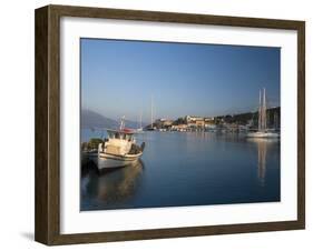 Fiscardo Harbour, Kefalonia, Ionian Islands, Greek Islands, Greece, Europe-Mark Banks-Framed Photographic Print