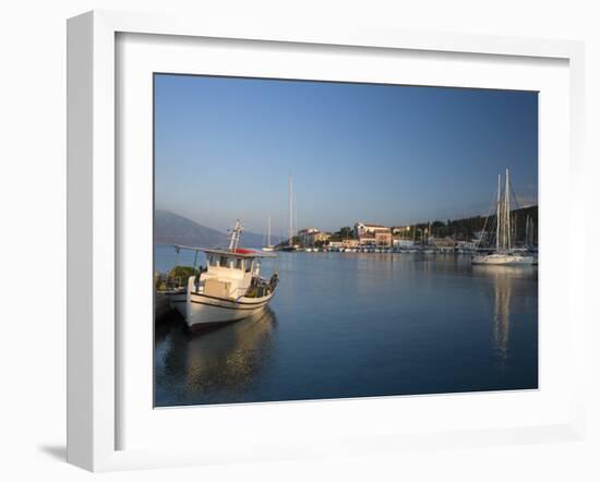 Fiscardo Harbour, Kefalonia, Ionian Islands, Greek Islands, Greece, Europe-Mark Banks-Framed Photographic Print