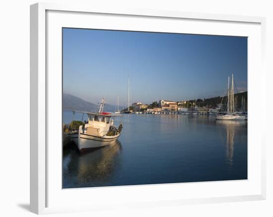 Fiscardo Harbour, Kefalonia, Ionian Islands, Greek Islands, Greece, Europe-Mark Banks-Framed Photographic Print