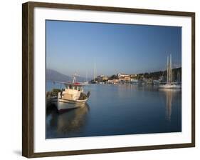 Fiscardo Harbour, Kefalonia, Ionian Islands, Greek Islands, Greece, Europe-Mark Banks-Framed Photographic Print