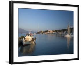 Fiscardo Harbour, Kefalonia, Ionian Islands, Greek Islands, Greece, Europe-Mark Banks-Framed Photographic Print