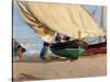 Fischer, verankerte Boote, Valencia-Joaquin Sorolla-Stretched Canvas