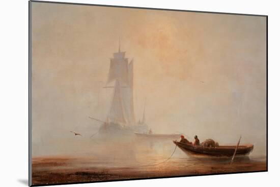 Fischerboot an der Küste in der Morgendämmerung. 1854-Konstantinovich Iwan Aiwassowskij-Mounted Giclee Print