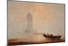 Fischerboot an der Küste in der Morgendämmerung. 1854-Konstantinovich Iwan Aiwassowskij-Mounted Giclee Print