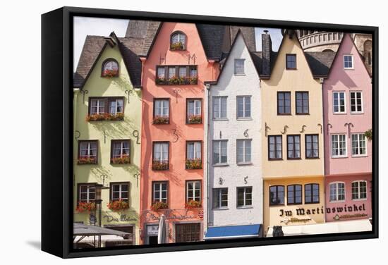 Fischmarkt in the Old Part of Cologne, North Rhine-Westphalia, Germany, Europe-Julian Elliott-Framed Stretched Canvas