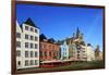 Fischmarkt Square with Church of Gross St. Martin, Cologne, North Rhine-Westphalia, Germany, Europe-Hans-Peter Merten-Framed Photographic Print