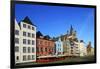 Fischmarkt Square with Church of Gross St. Martin, Cologne, North Rhine-Westphalia, Germany, Europe-Hans-Peter Merten-Framed Photographic Print