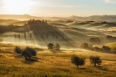 Farmhouse in Val D'orcia after Sunset, Tuscany, Italyd'orcia after Sunset, Tuscany, Italy-fisfra-Photographic Print