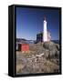 Fisgard Lighthouse, Fort Rodd, Victoria, British Columbia, Canada-Walter Bibikow-Framed Stretched Canvas