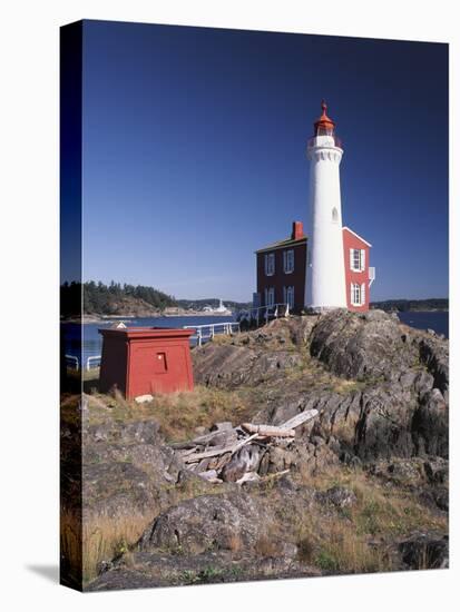 Fisgard Lighthouse, Fort Rodd, Victoria, British Columbia, Canada-Walter Bibikow-Stretched Canvas