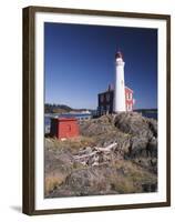 Fisgard Lighthouse, Fort Rodd, Victoria, British Columbia, Canada-Walter Bibikow-Framed Premium Photographic Print