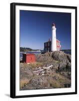 Fisgard Lighthouse, Fort Rodd, Victoria, British Columbia, Canada-Walter Bibikow-Framed Premium Photographic Print