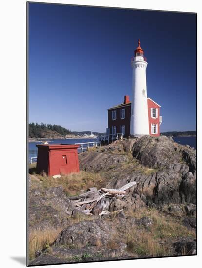 Fisgard Lighthouse, Fort Rodd, Victoria, British Columbia, Canada-Walter Bibikow-Mounted Premium Photographic Print