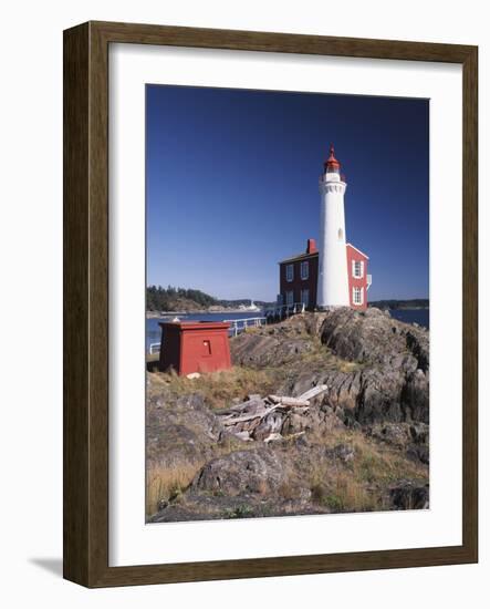 Fisgard Lighthouse, Fort Rodd, Victoria, British Columbia, Canada-Walter Bibikow-Framed Photographic Print