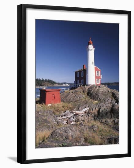 Fisgard Lighthouse, Fort Rodd, Victoria, British Columbia, Canada-Walter Bibikow-Framed Photographic Print