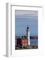 Fisgard Lighthouse in Victoria, British Columbia, Canada-Chuck Haney-Framed Photographic Print