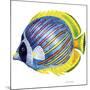 Fish 1 Blue-Yellow-Olga And Alexey Drozdov-Mounted Giclee Print