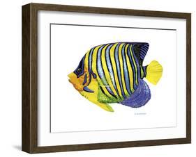 Fish 2 Blue-Yellow-Olga And Alexey Drozdov-Framed Giclee Print