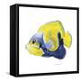 Fish 3 Blue-Yellow-Olga And Alexey Drozdov-Framed Stretched Canvas