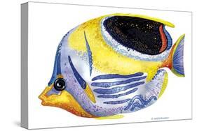 Fish 5 Blue-Yellow-Olga And Alexey Drozdov-Stretched Canvas