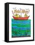 Fish Ahoy! - Jack & Jill-Fred Orfe-Framed Stretched Canvas