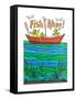 Fish Ahoy! - Jack & Jill-Fred Orfe-Framed Stretched Canvas