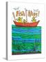 Fish Ahoy! - Jack & Jill-Fred Orfe-Stretched Canvas